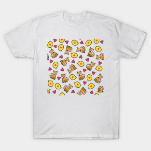 Fox & Heart - Doodle T-Shirt